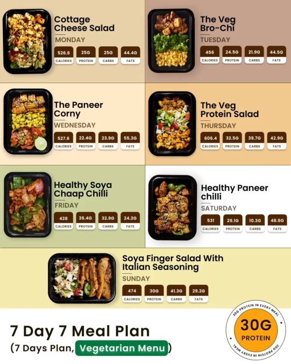 7 DAY 7 MEAL WEEKLY PLAN - Bhilai - Image 2